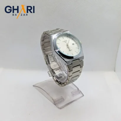 Premium Tissot wristwatch with elegant silver accents and date display | Ghari Bazar